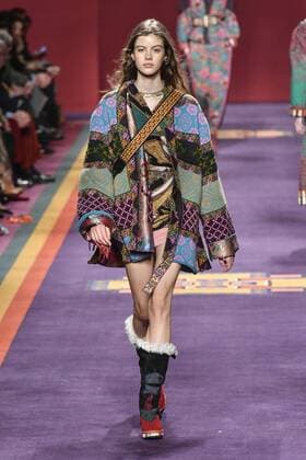 Milan woman s Fashion Week Fall Winter 2017 2018. Milano Moda donna , autunno inverno 2017 2018 . ETRO fashion show Pictured: Model  Copyright: xRiccardoxGiordanoxSickix xIPAx xFotosickix