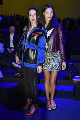 Milan woman s Fashion Week Fall Winter 2017 2018. Milano Moda donna , autunno inverno 2017 2018 . Versace front row Pictured: Marika Pellegrinelli and Aurora Ramazzotti  Copyright: xRiccardoxGiordanoxSickix xIPAx xFotosickix