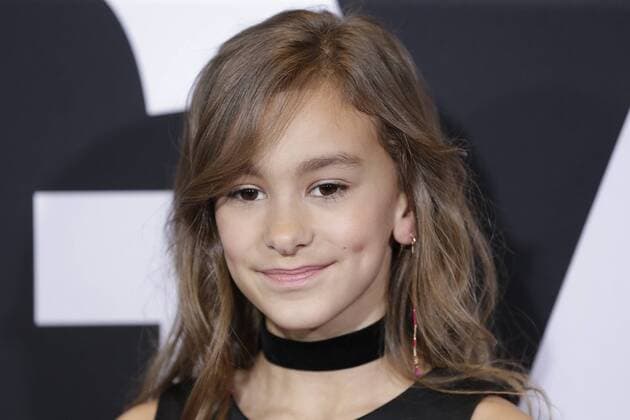 Ashlyn Casalegno arrives on the red carpet at the Logan New York special screening at Rose Theater, Jazz at Lincoln Center on February 24, 2017 in New York City.  NYP20170224114 JOHNxANGELILLO