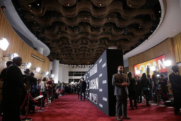 Celebrities arrive on the red carpet at the Logan New York special screening at Rose Theater, Jazz at Lincoln Center on February 24, 2017 in New York City.  NYP20170224122 JOHNxANGELILLO