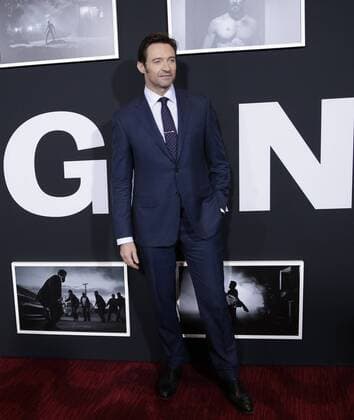 Hugh Jackman arrives on the red carpet at the Logan New York special screening at Rose Theater, Jazz at Lincoln Center on February 24, 2017 in New York City.  NYP20170224129 JOHNxANGELILLO