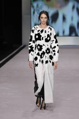 Italy: Mala Mati Fur Show A model walks the runway at the Mala Matì Fur show during Milan Fashion Week Fall Winter 2017 18.  GaetanoxPiazzolla