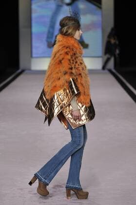 Italy: Mala Mati Fur Show A model walks the runway at the Mala Matì Fur show during Milan Fashion Week Fall Winter 2017 18.  GaetanoxPiazzolla