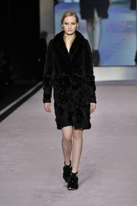 Italy: Pajero Fur Show A model walks the runway at the Pajero Fur show during Milan Fashion Week Fall Winter 2017 18.  GaetanoxPiazzolla