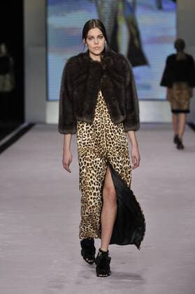 Italy: Pajero Fur Show A model walks the runway at the Pajero Fur show during Milan Fashion Week Fall Winter 2017 18.  GaetanoxPiazzolla