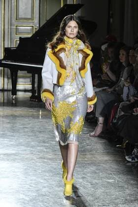 Milan woman s Fashion Week Fall Winter 2017 2018. Milano Moda donna , autunno inverno 2017 2018 .Blumarine fashion show Pictured: Model  Copyright: xRiccardoxGiordanoxSickix xIPAx xFotosickix