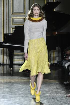 Milan woman s Fashion Week Fall Winter 2017 2018. Milano Moda donna , autunno inverno 2017 2018 .Blumarine fashion show Pictured: Model  Copyright: xRiccardoxGiordanoxSickix xIPAx xFotosickix