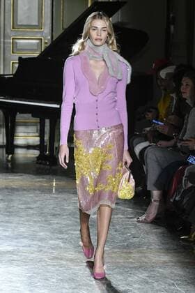 Milan woman s Fashion Week Fall Winter 2017 2018. Milano Moda donna , autunno inverno 2017 2018 .Blumarine fashion show Pictured: Model  Copyright: xRiccardoxGiordanoxSickix xIPAx xFotosickix