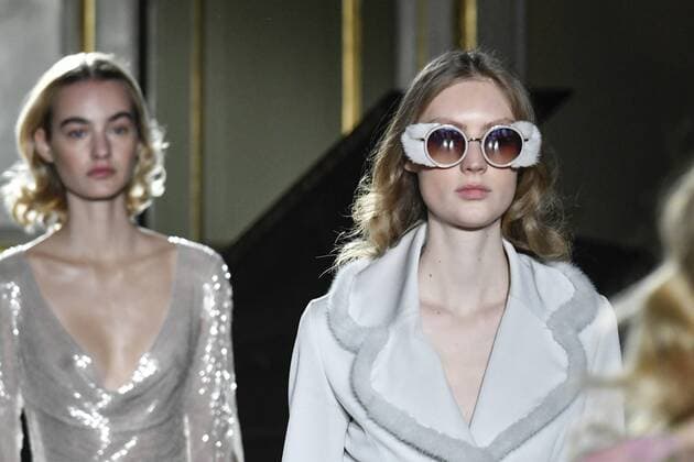 Milan woman s Fashion Week Fall Winter 2017 2018. Blumarine fashion show Pictured: Model  Copyright: xRiccardoxGiordanoxSickix xIPAx xFotosickix
