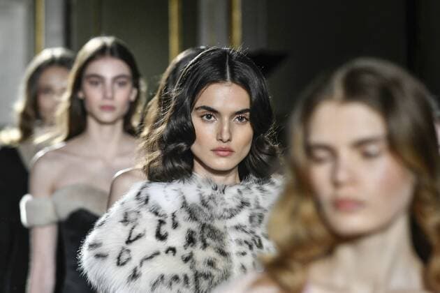 Milan woman s Fashion Week Fall Winter 2017 2018. Blumarine fashion show Pictured: Model  Copyright: xRiccardoxGiordanoxSickix xIPAx xFotosickix