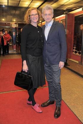 Dominic Raacke, Natja Brunckhorst Premiere Alles muss Glaenzen im Theater am Kudamm in Berlin am 25.02.2017