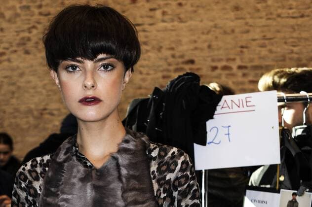 Italy: Cividini Backstage as part of MFW A model is seen on backstage ahead Cividini during Milan Fashion Week Fall Winter 2017 18  GaetanoxPiazzolla