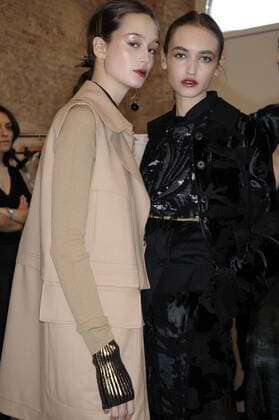 Italy: Cividini Backstage as part of MFW Models are seen on backstage ahead Cividini during Milan Fashion Week Fall Winter 2017 18  GaetanoxPiazzolla
