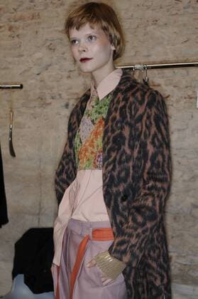 Italy: Cividini Backstage as part of MFW A model is seen on backstage ahead Cividini during Milan Fashion Week Fall Winter 2017 18  GaetanoxPiazzolla