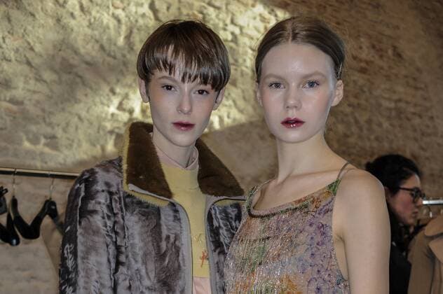 Italy: Cividini Backstage as part of MFW Models are seen on backstage ahead Cividini during Milan Fashion Week Fall Winter 2017 18  GaetanoxPiazzolla