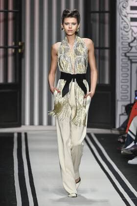Milan woman s Fashion Week Fall Winter 2017 2018. Elisabetta Franchi Fashionshow Pictured: Model  Copyright: xRiccardoxGiordanoxSickix xIPAx xFotosickix