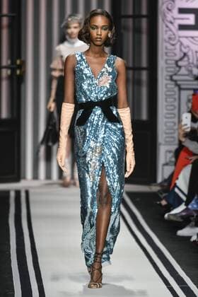 Milan woman s Fashion Week Fall Winter 2017 2018. Elisabetta Franchi Fashionshow Pictured: Model  Copyright: xRiccardoxGiordanoxSickix xIPAx xFotosickix