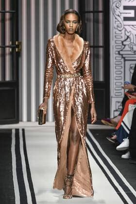Milan woman s Fashion Week Fall Winter 2017 2018. Elisabetta Franchi Fashionshow Pictured: Model  Copyright: xRiccardoxGiordanoxSickix xIPAx xFotosickix