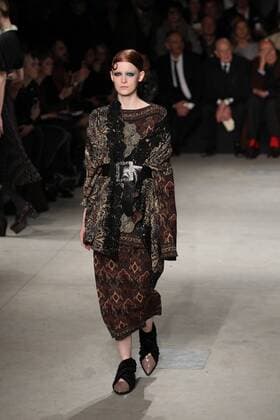 Milan woman s Fashion Week Fall Winter 2017 2018. Antonio Marras Fashionshow Pictured: Model  Copyright: xRiccardoxGiordanoxSickix xIPAx xFotosickix