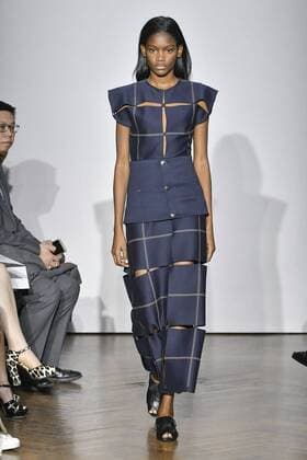 Milan woman s Fashion Week Fall Winter 2017 2018. Gabriele Colangelo Fashionshow Pictured: Model  Copyright: xRiccardoxGiordanoxSickix xIPAx xFotosickix