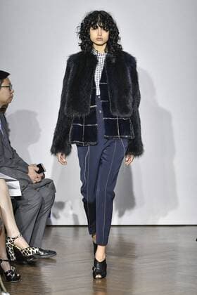 Milan woman s Fashion Week Fall Winter 2017 2018. Gabriele Colangelo Fashionshow Pictured: Model  Copyright: xRiccardoxGiordanoxSickix xIPAx xFotosickix