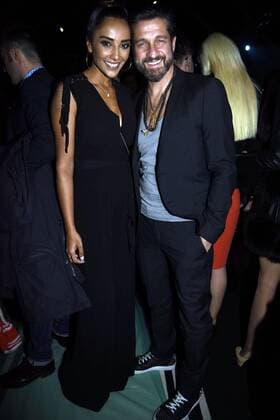 Mailand Fashion Week - Prominente bei Elisabetta Franchi Milan woman s Fashion Week Fall Winter 2017 2018 Milano Moda Donna Autunno Inverno 2017 2018 Elisabetta Franchi Front Row Pictured: Jiuliana Moreira Edoardo Stoppa  Copyright: xSimonaxChiocciax xIPAx xFotosickix