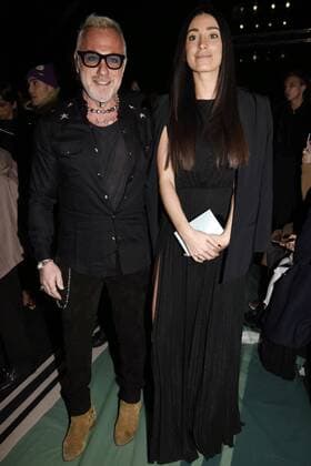 Mailand Fashion Week - Prominente bei Elisabetta Franchi Milan woman s Fashion Week Fall Winter 2017 2018 Milano Moda Donna Autunno Inverno 2017 2018 Elisabetta Franchi Front Row Pictured: Gianluca Vacchi e Giorgia  Copyright: xSimonaxChiocciax xIPAx xFotosickix
