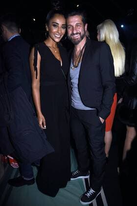 Mailand Fashion Week - Prominente bei Elisabetta Franchi Milan woman s Fashion Week Fall Winter 2017 2018 Milano Moda Donna Autunno Inverno 2017 2018 Elisabetta Franchi Front Row Pictured: Jiuliana Moreira Edoardo Stoppa  Copyright: xSimonaxChiocciax xIPAx xFotosickix