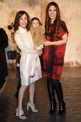 Milan woman s Fashion Week Fall Winter 2017 2018 Milano Moda Donna Autunno Inverno 2017 2018 Biagiotti front row Pictured Silvia Grilli con la figlia e Lavinia  Copyright: xSimonaxChiocciax xIPAx xFotosickix