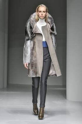 Milan woman s Fashion Week Fall Winter 2017 2018. Milano Moda donna , autunno inverno 2017 2018 . Salvatore Ferragamo Fashion show Pictured: Model  Copyright: xRiccardoxGiordanoxSickix xIPAx xFotosickix