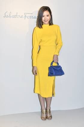 Milan woman s Fashion Week Fall Winter 2017 2018. Milano Moda donna , autunno inverno 2017 2018 . Salvatore Ferragamo arrivals Pictured: Amber An  Copyright: xRiccardoxGiordanoxSickix xIPAx xFotosickix