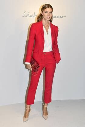 Milan woman s Fashion Week Fall Winter 2017 2018. Milano Moda donna , autunno inverno 2017 2018 . Salvatore Ferragamo arrivals Pictured: Martina Colombari  Copyright: xRiccardoxGiordanoxSickix xIPAx xFotosickix