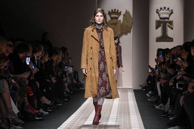 Milan woman s Fashion Week Fall Winter 2017 2018. Milano Moda donna , autunno inverno 2017 2018 . Trussardi fashion show Pictured: model  Copyright: xRiccardoxGiordanoxSickix xIPAx xFotosickix