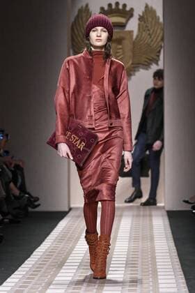 Milan woman s Fashion Week Fall Winter 2017 2018. Milano Moda donna , autunno inverno 2017 2018 . Trussardi fashion show Pictured: model  Copyright: xRiccardoxGiordanoxSickix xIPAx xFotosickix