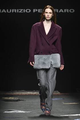 Milan woman s Fashion Week Fall Winter 2017 2018. Milano Moda donna , autunno inverno 2017 2018 . Maurizio Pecoraro fashion show Pictured: model  Copyright: xRiccardoxGiordanoxSickix xIPAx xFotosickix