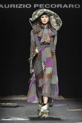 Milan woman s Fashion Week Fall Winter 2017 2018. Milano Moda donna , autunno inverno 2017 2018 . Maurizio Pecoraro fashion show Pictured: model  Copyright: xRiccardoxGiordanoxSickix xIPAx xFotosickix