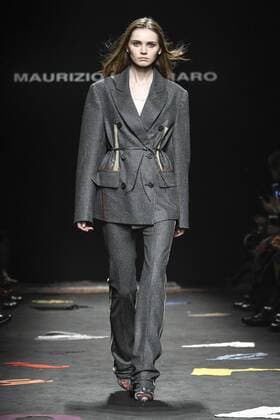 Milan woman s Fashion Week Fall Winter 2017 2018. Milano Moda donna , autunno inverno 2017 2018 . Maurizio Pecoraro fashion show Pictured: model  Copyright: xRiccardoxGiordanoxSickix xIPAx xFotosickix