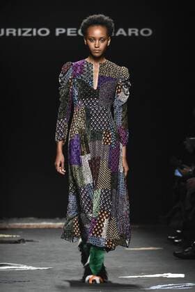 Milan woman s Fashion Week Fall Winter 2017 2018. Milano Moda donna , autunno inverno 2017 2018 . Maurizio Pecoraro fashion show Pictured: model  Copyright: xRiccardoxGiordanoxSickix xIPAx xFotosickix
