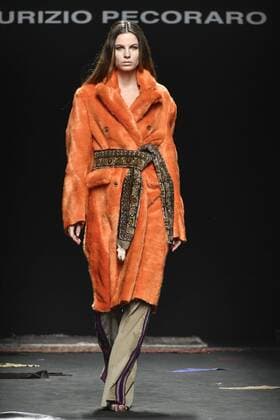 Milan woman s Fashion Week Fall Winter 2017 2018. Milano Moda donna , autunno inverno 2017 2018 . Maurizio Pecoraro fashion show Pictured: model  Copyright: xRiccardoxGiordanoxSickix xIPAx xFotosickix