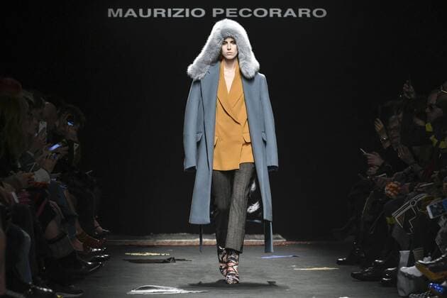 Bilder des Tages Milan woman s Fashion Week Fall Winter 2017 2018. Milano Moda donna , autunno inverno 2017 2018 . Maurizio Pecoraro fashion show Pictured: model  Copyright: xRiccardoxGiordanoxSickix xIPAx xFotosickix