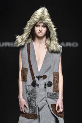 Milan woman s Fashion Week Fall Winter 2017 2018. Milano Moda donna , autunno inverno 2017 2018 . Maurizio Pecoraro fashion show Pictured: model  Copyright: xRiccardoxGiordanoxSickix xIPAx xFotosickix