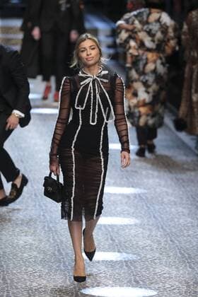 Milan woman s Fashion Week Fall Winter 2017 2018. D&G Fashion Show Pictured: model  Copyright: xSickix xIPAx xFotosickix