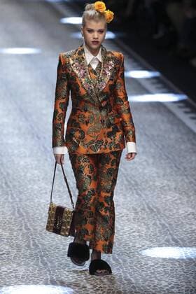 Milan woman s Fashion Week Fall Winter 2017 2018. D&G Fashion Show Pictured: model  Copyright: xSickix xIPAx xFotosickix