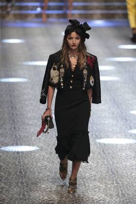 Milan woman s Fashion Week Fall Winter 2017 2018. D&G Fashion Show Pictured: model  Copyright: xSickix xIPAx xFotosickix