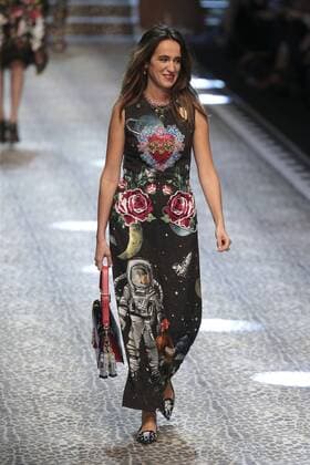 Milan woman s Fashion Week Fall Winter 2017 2018. D&G Fashion Show Pictured: model  Copyright: xSickix xIPAx xFotosickix
