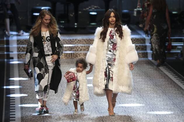 Milan woman s Fashion Week Fall Winter 2017 2018. D&G Fashion Show Pictured: model  Copyright: xSickix xIPAx xFotosickix