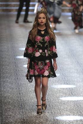 Milan woman s Fashion Week Fall Winter 2017 2018. D&G Fashion Show Pictured: model  Copyright: xSickix xIPAx xFotosickix
