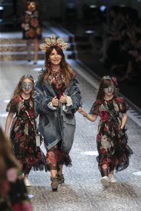 Milan woman s Fashion Week Fall Winter 2017 2018. D&G Fashion Show Pictured: model  Copyright: xSickix xIPAx xFotosickix