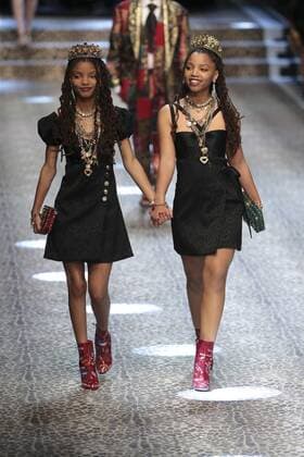 Milan woman s Fashion Week Fall Winter 2017 2018. D&G Fashion Show Pictured: model  Copyright: xSickix xIPAx xFotosickix