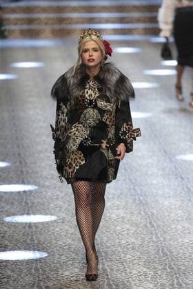 Milan woman s Fashion Week Fall Winter 2017 2018. D&G Fashion Show Pictured: model  Copyright: xSickix xIPAx xFotosickix
